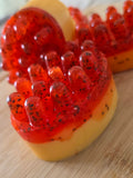 🥭🍓 SAVON DE MASSAGE MANGUE-FRAISE 🍓🥭